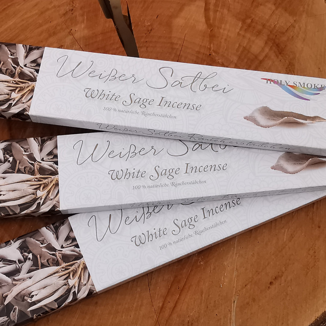 Räucherstäbchen Holy Smokes WEISSER SALBEI 100% natürlich 10Stk