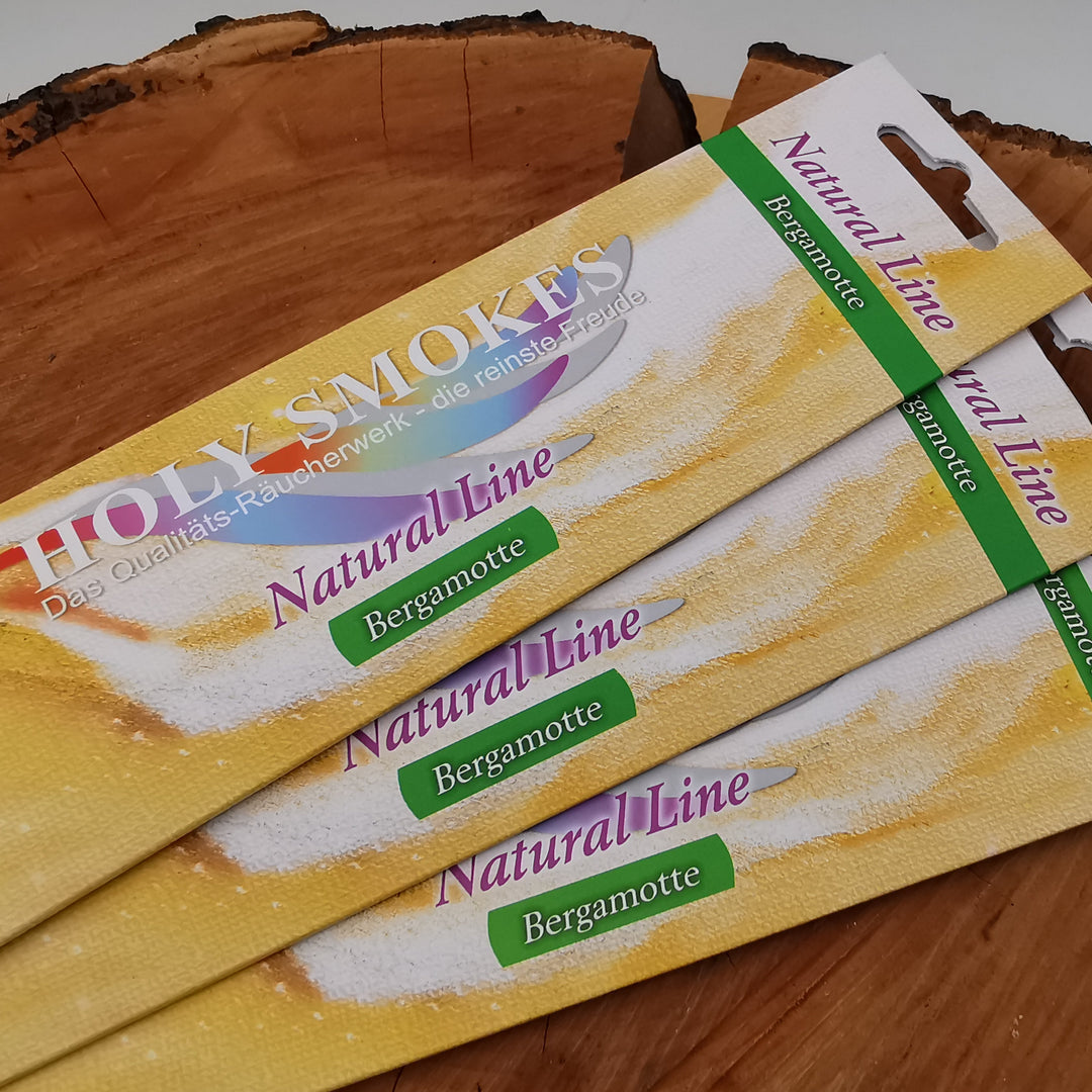 Räucherstäbchen Holy Smokes BERGAMOTTE 100% natürlich 10Stk