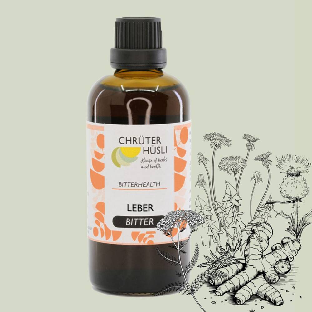 Leber Bitter - Kräuter Tinktur - Mariendistel Löwenzahn Schafgarbe Kurkuma 100ml