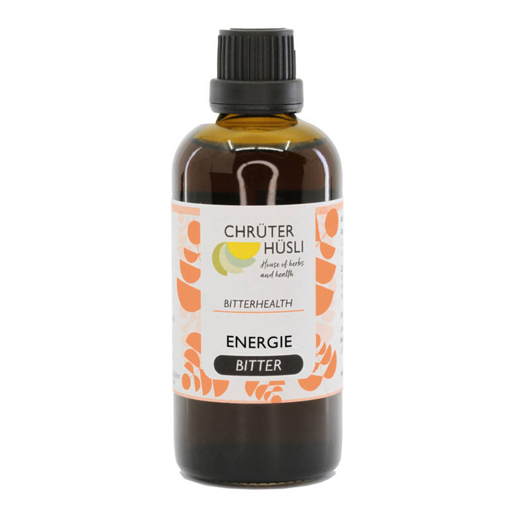 Energie Bitter - Kräuter Tinktur - Olive Eiche Winterkirsche Indischer Wassernabel Hafer Melisse 100ml