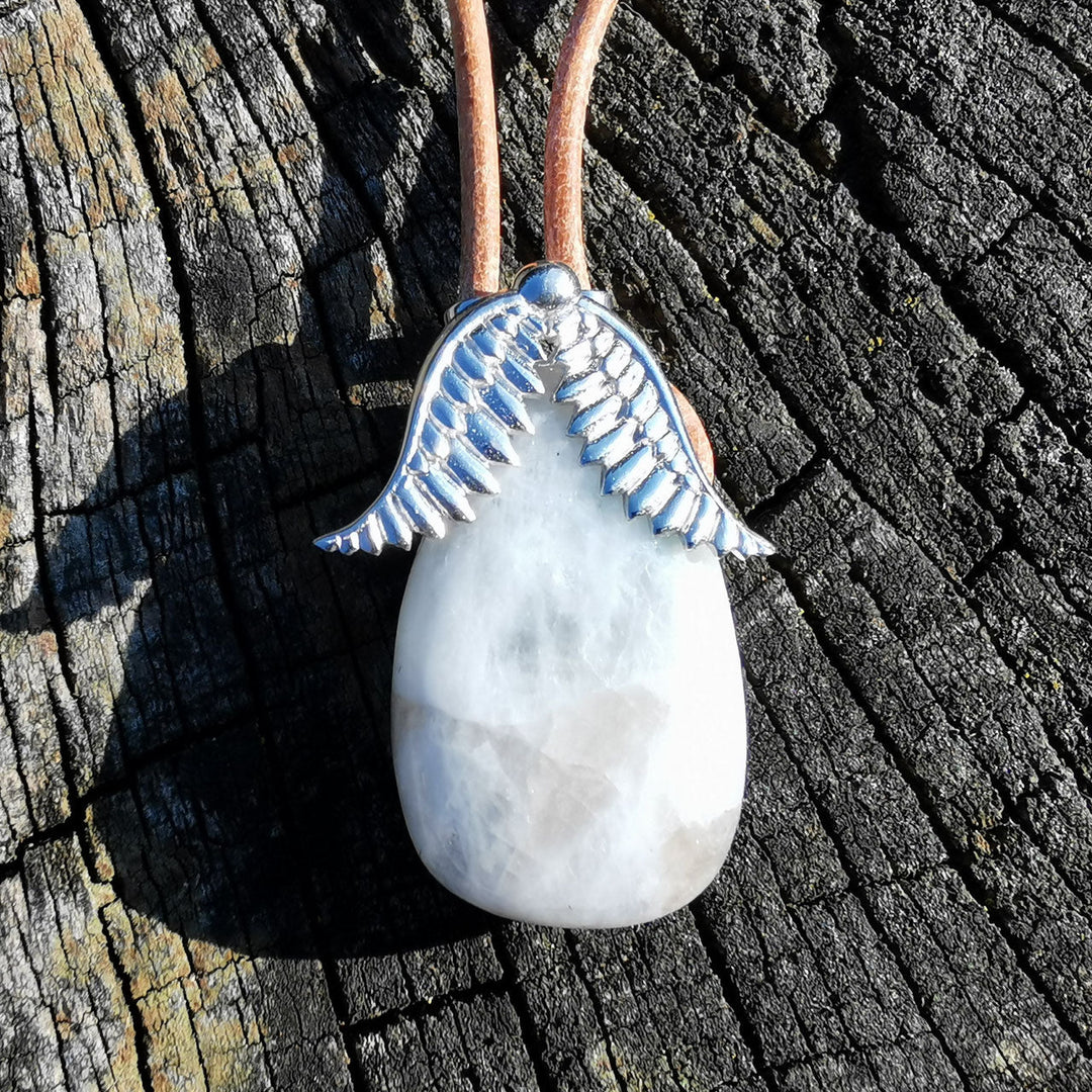 Regenbogen Mondstein - Reflexion & Selbstfindung