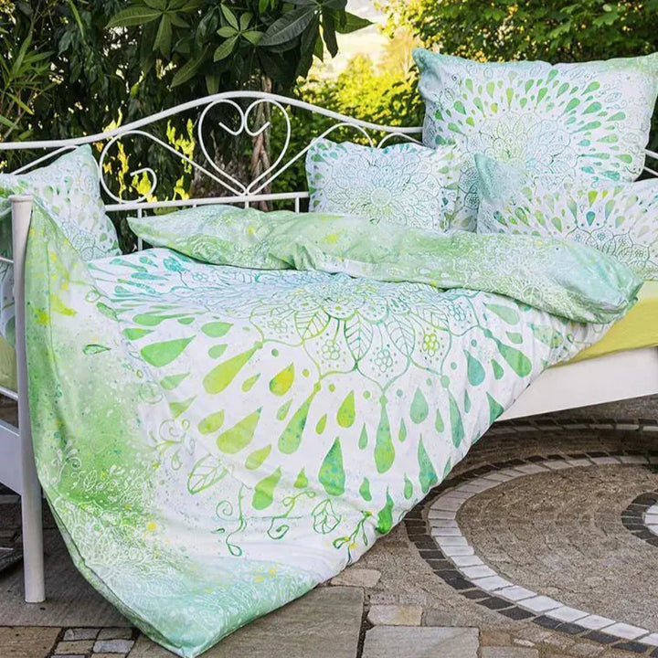 Bettbezug GREEN DREAM MIT ROSENQUARZ 160x210cm + 100x65cm