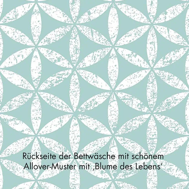 Bettbezug BLUE DREAM MIT ROSENQUARZ 160x210cm + 100x65cm