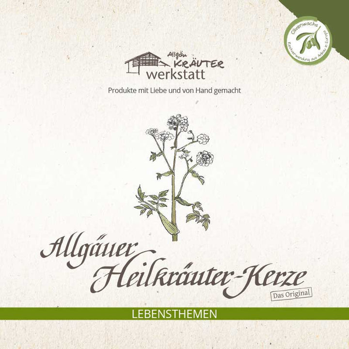 INNERE RUHE - Allgäuer Heilkräuter Kerze